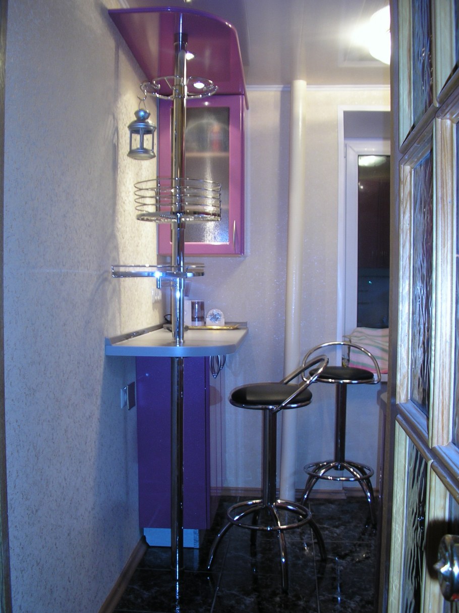 Барная стойка на маленькой кухне