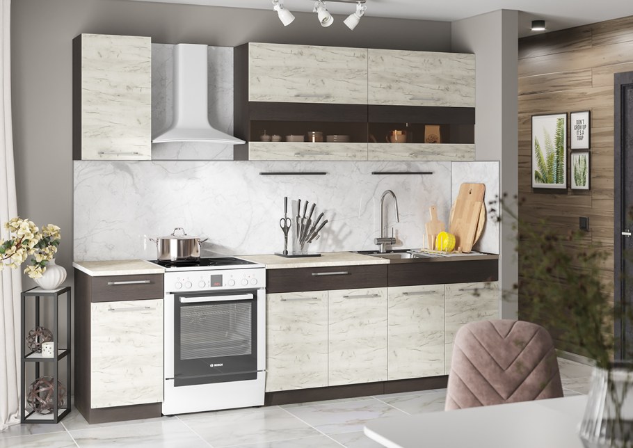 Схема кухни угловой с размерами