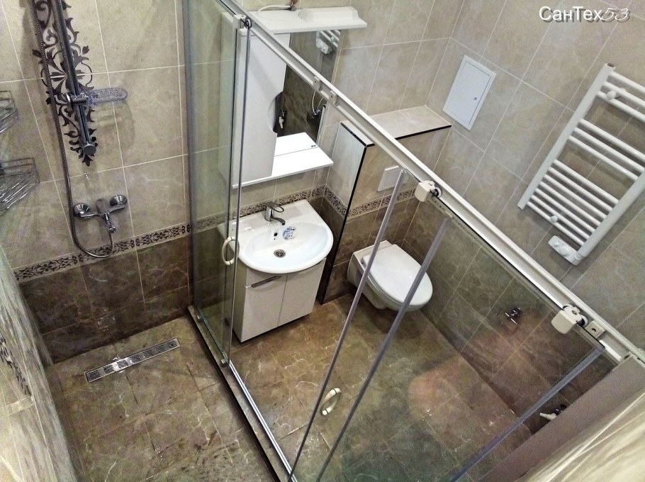 Стильные душевые комнаты