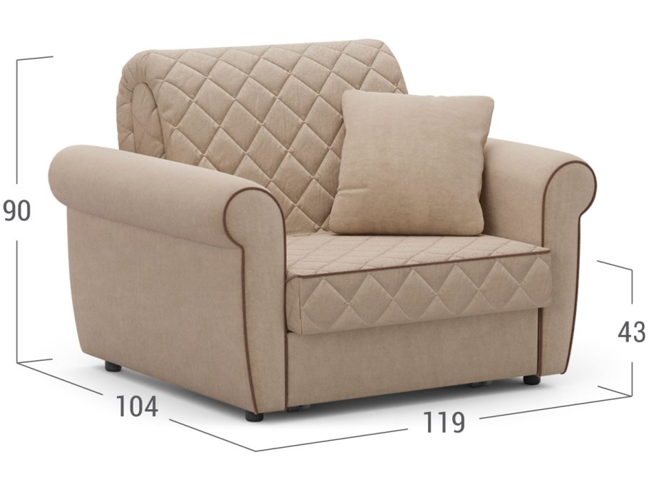 Диван прямой аккордеон Moon Family 123