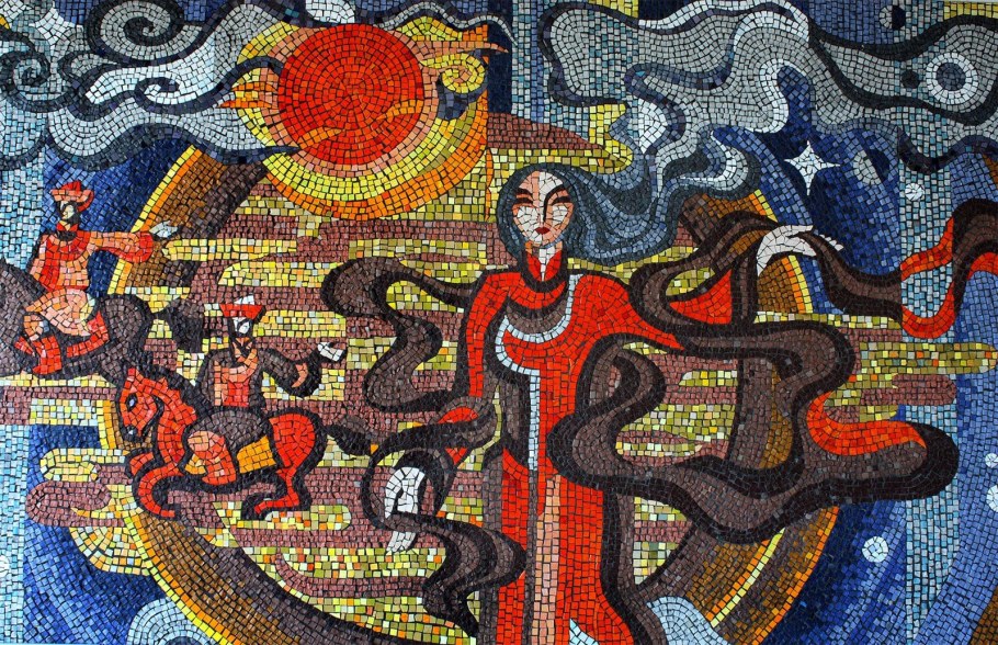 Улан-Удэ Советская мозаика панно