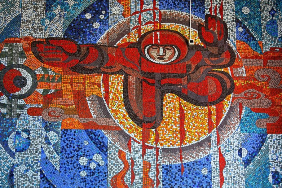 Улан-Удэ Советская мозаика панно