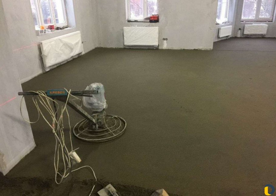 Полусухая стяжка пола технология