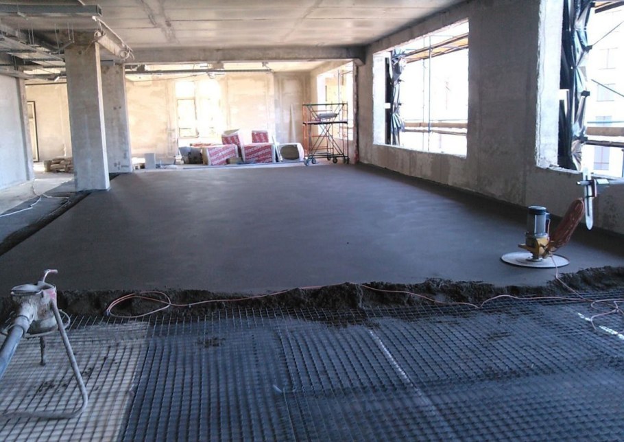 Наливной пол бетон