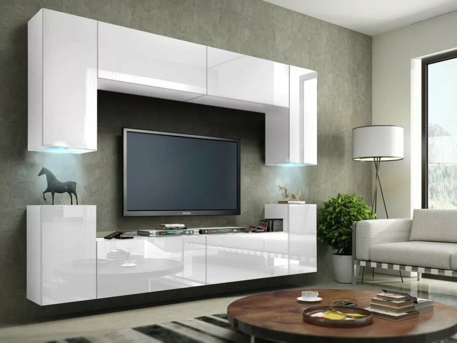 Стенка Купертино Нью 2 белая