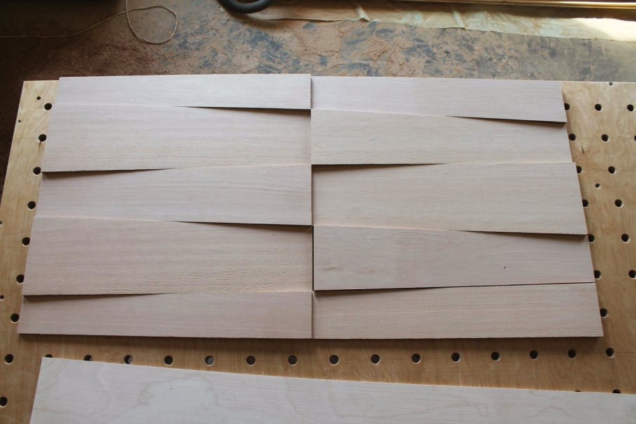 Фасад из обрезков фанеры