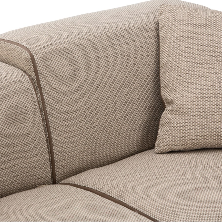 Диван из ткани рогожка