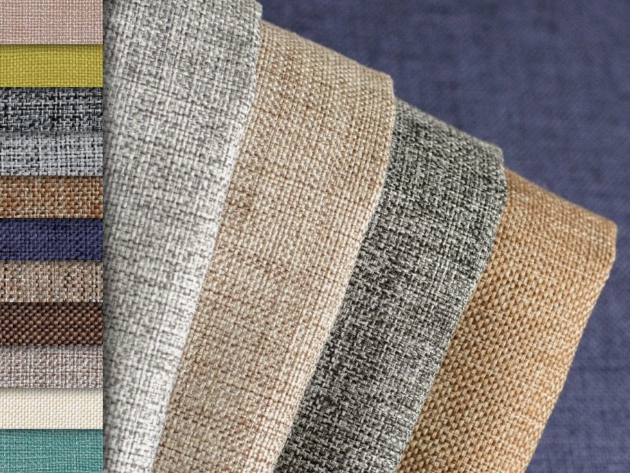 Диван Виктория угловой рогожка серая