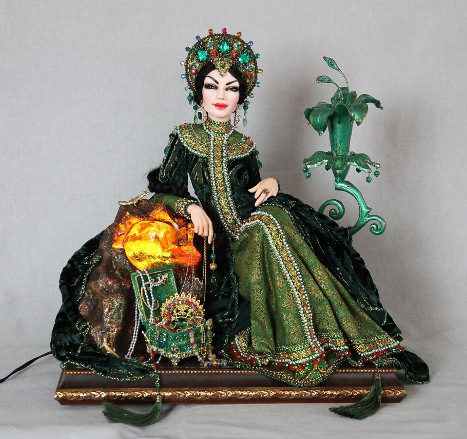 Макияж хозяйка медной горы фантазийный