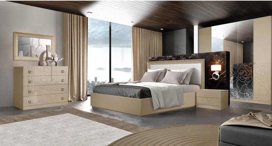 Кровать роза беж Интердизайн 140