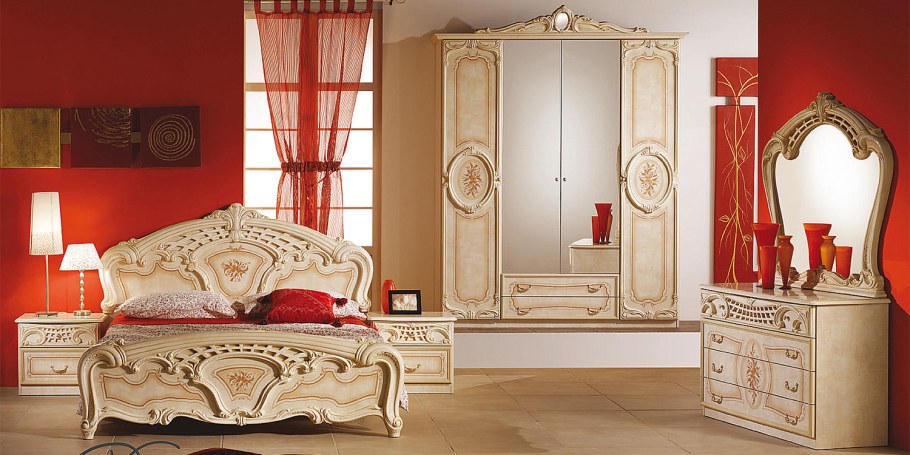 Спальня роза белая