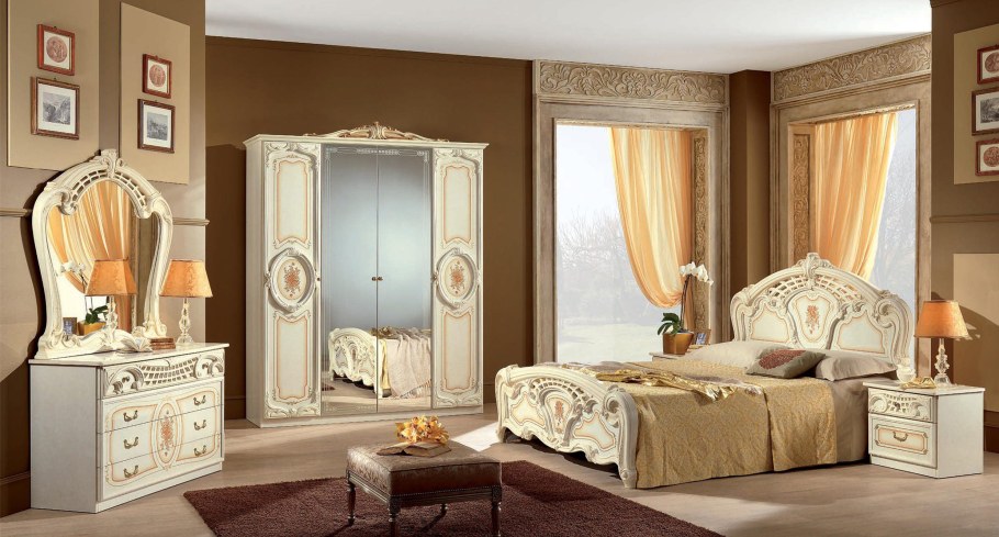 Спальня роза беж диа мебель