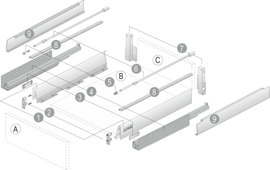 Тандембокс фурнитура Блюм