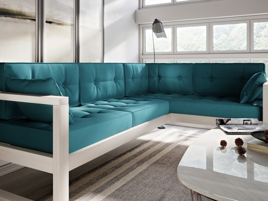 Диван Arsko Астер угловой Velvet беленый дуб Gray отзывы