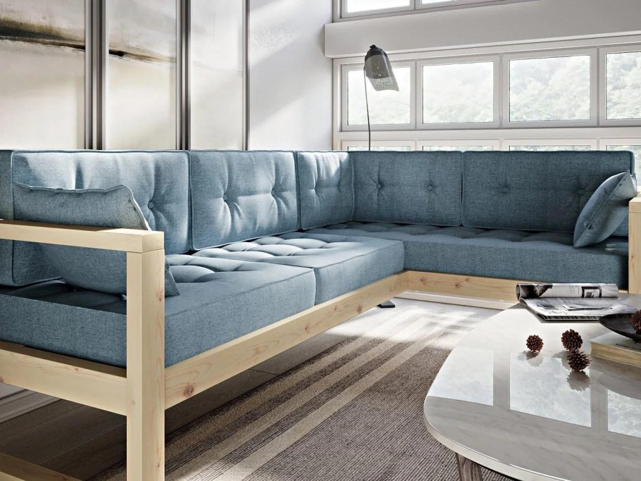 Кушетка Астер Textile Blue