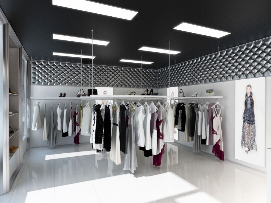 Интерьер обувного бутика