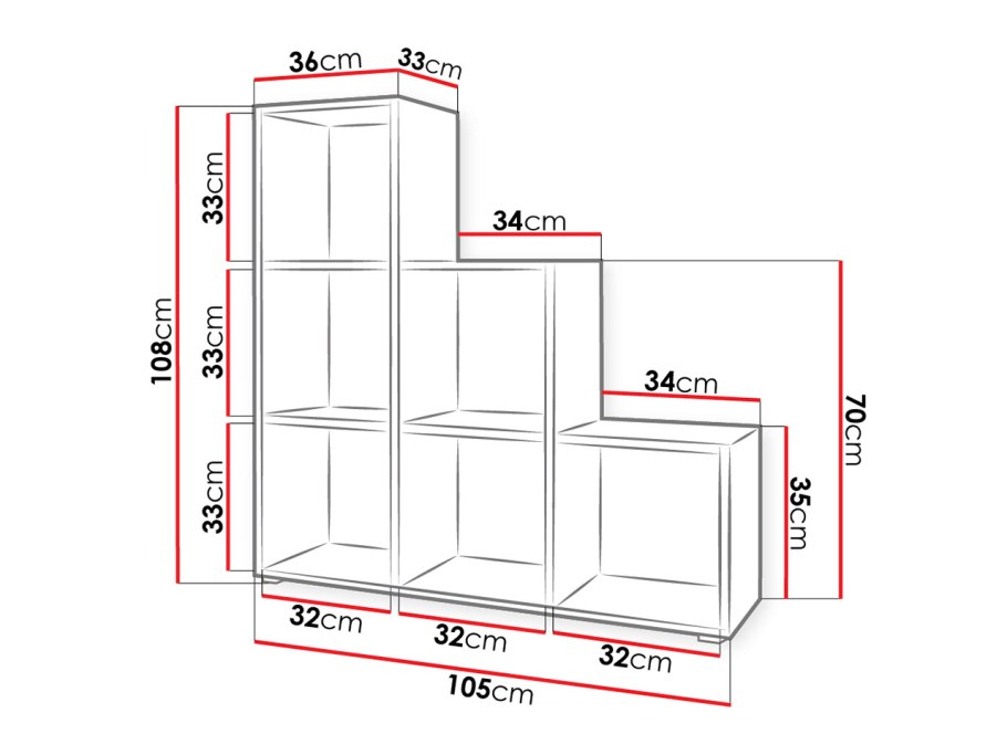 Детский стеллаж чертеж