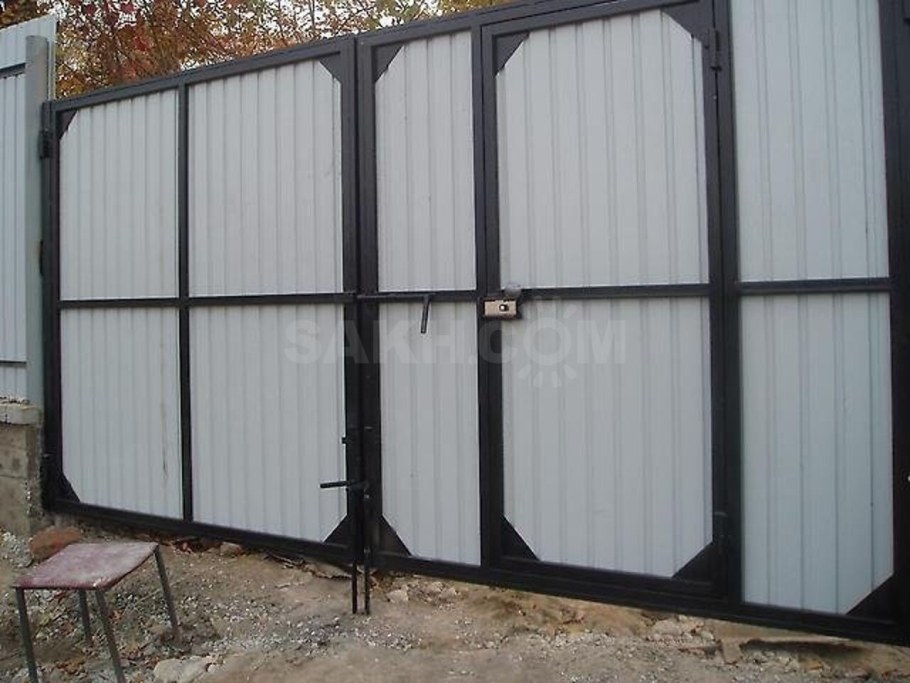 Ворота из профильной трубы 40х20 3м