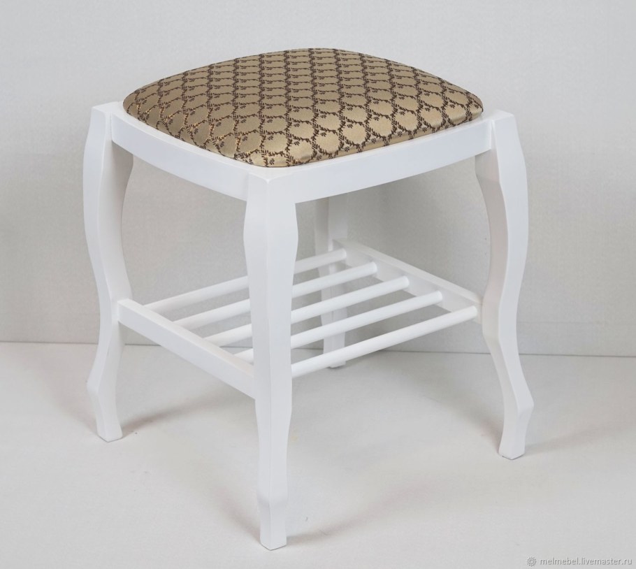 Банкетка BOGACHO 66x66 см Лотос 6, цвет белый