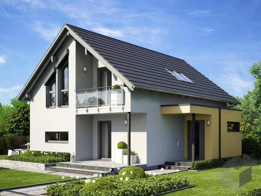 Красивые двухскатные крыши