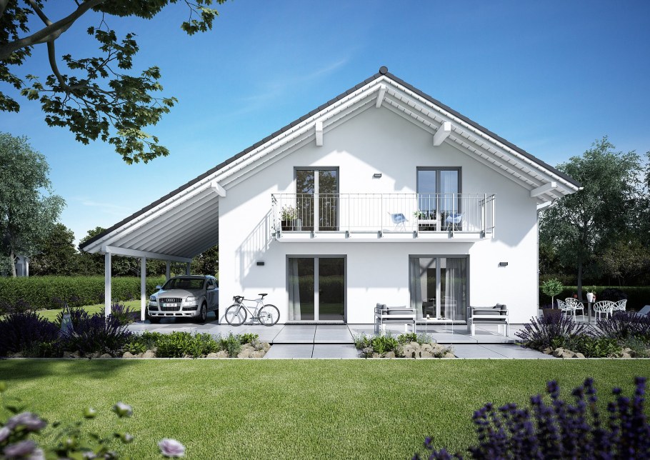 Дом 160м2 двускатная крыша