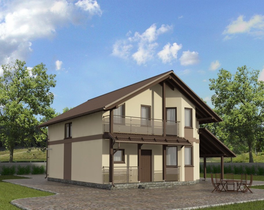 Дом z500 с мансардой