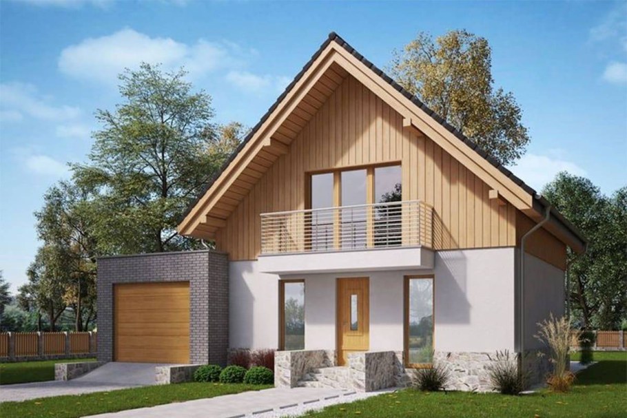 Дом 100 кв м с мансардой