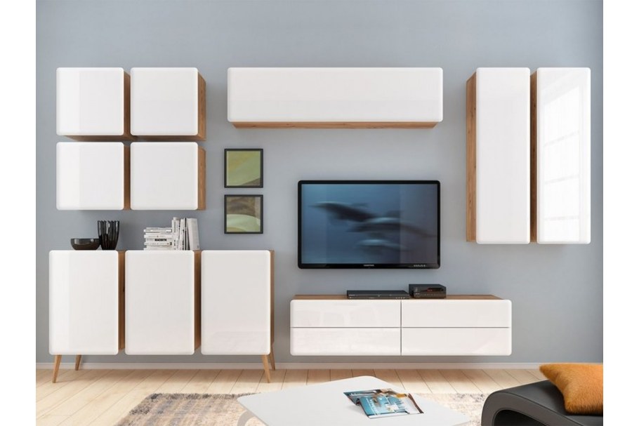 Навесные шкафы в гостиную