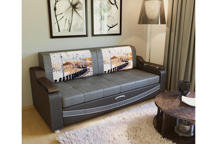 Диван Лидер 3 (ППУ) Саванна