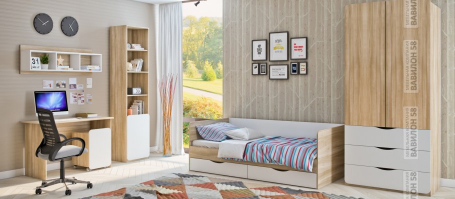 Детская мебель дуб сонома