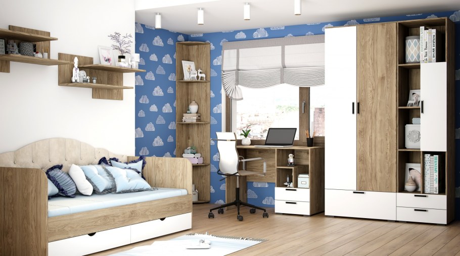 Малыш ЭМОДЖИ ЛДСП карамель мебельная фабрика Альбина