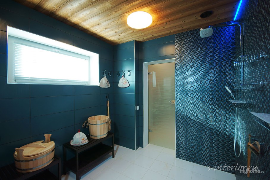 Отделка бани из бревна внутри