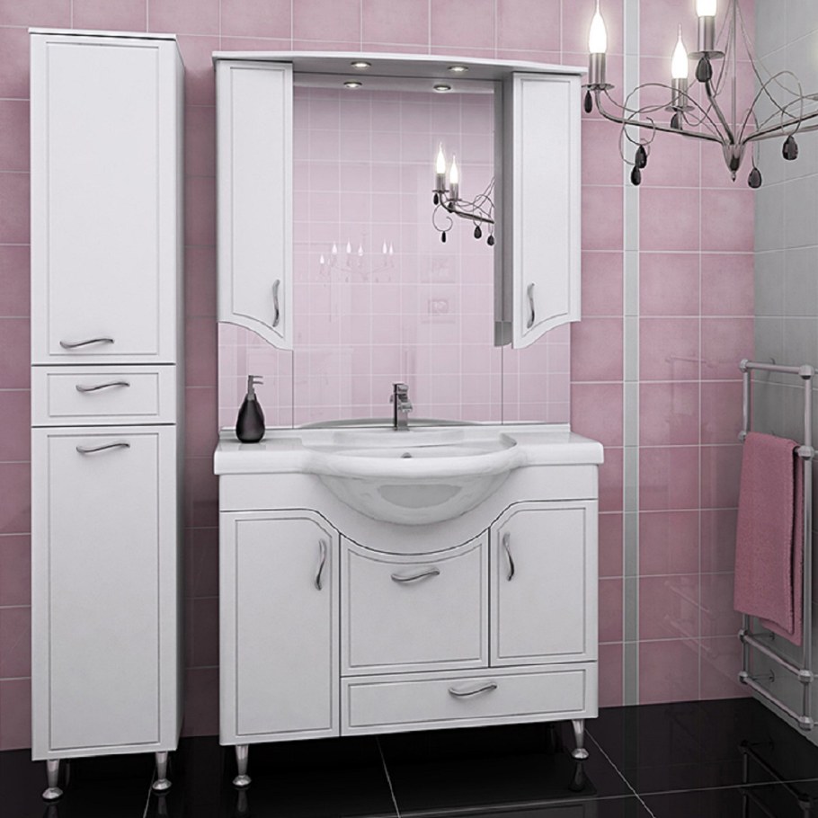 Мебель для ванной Бриклаер Карибы 60 дуб антик сатин