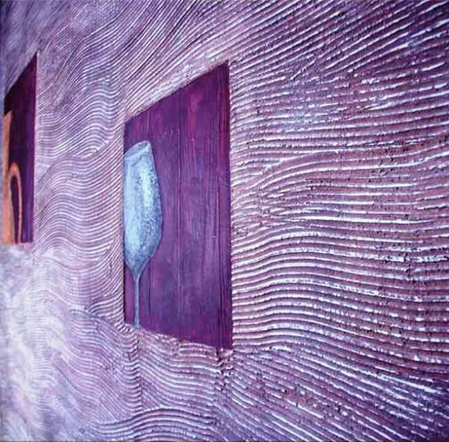 Фактурная штукатурка гребенкой