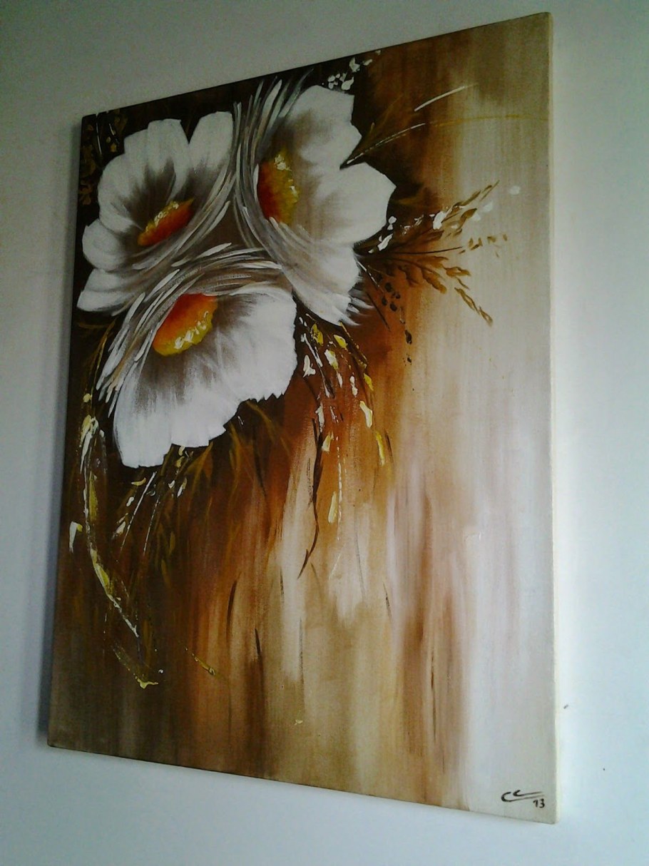 Интерьерные картины на холсте акриловыми красками