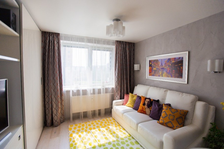 Обустройство маленькой гостиной