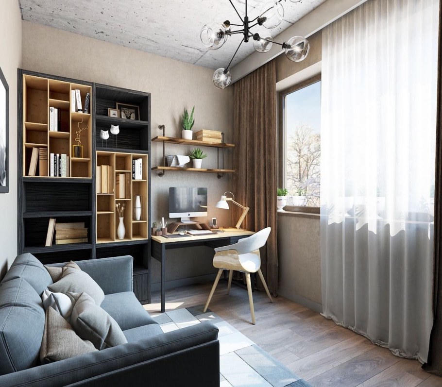 Интерьер гостинной 18кв м