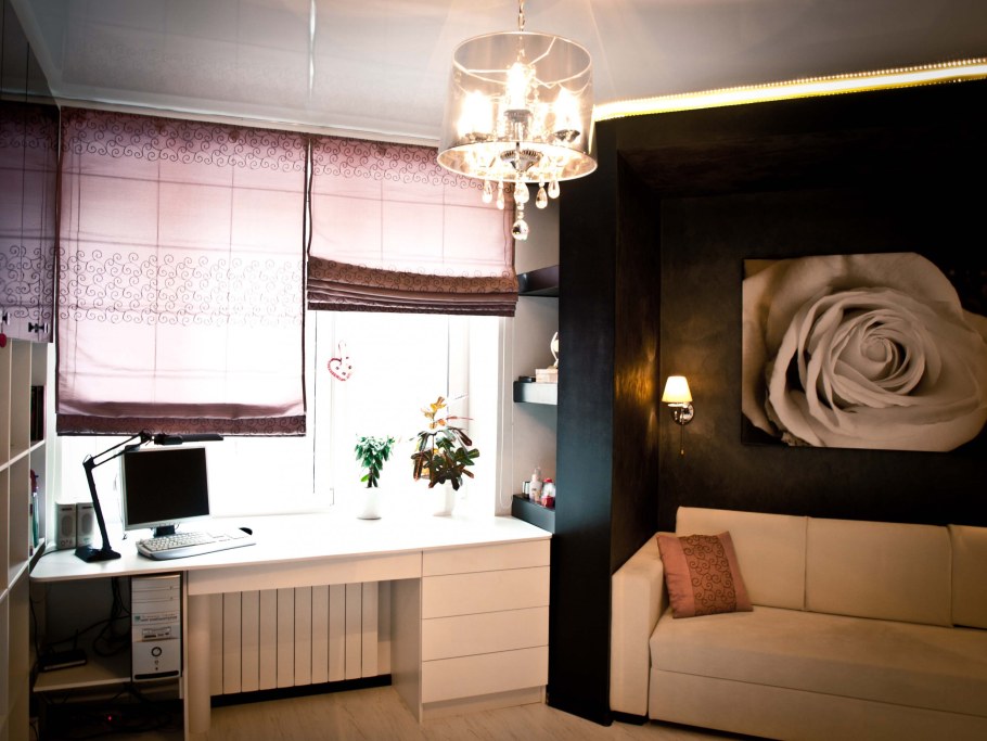 Гостиная с рабочим местом