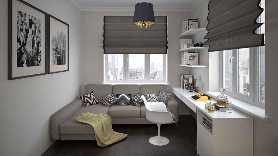 Маленькая гостиная 12 кв.м