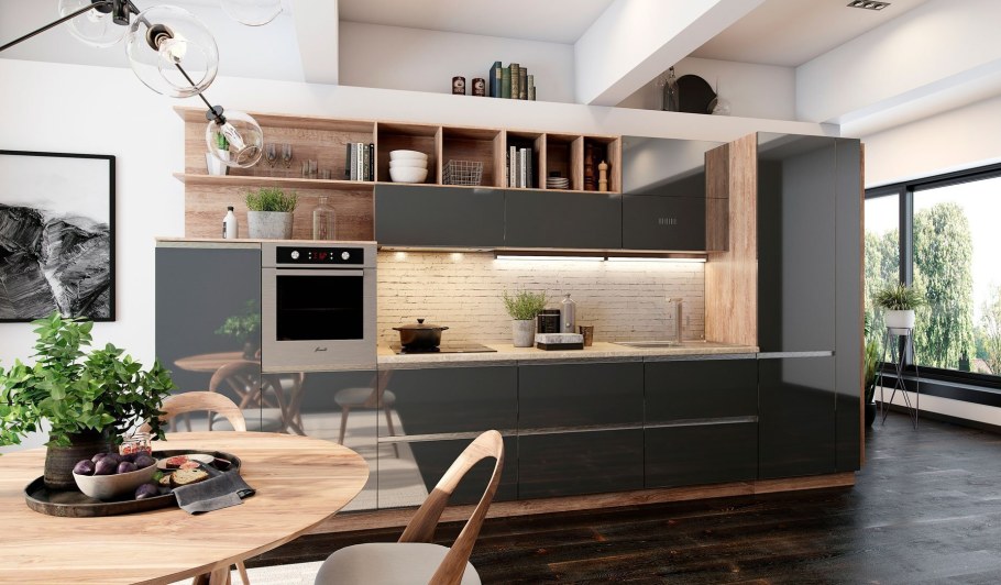 Стенка Марго-2 дуб сонома/мокко