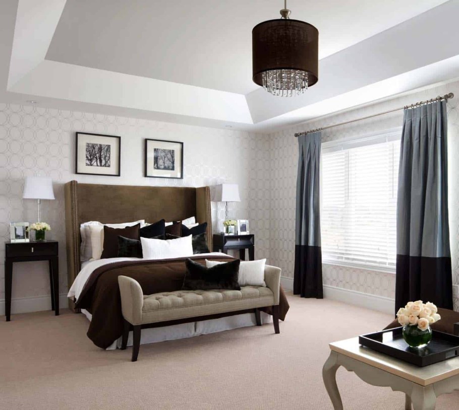 Коричневая мебель в интерьере