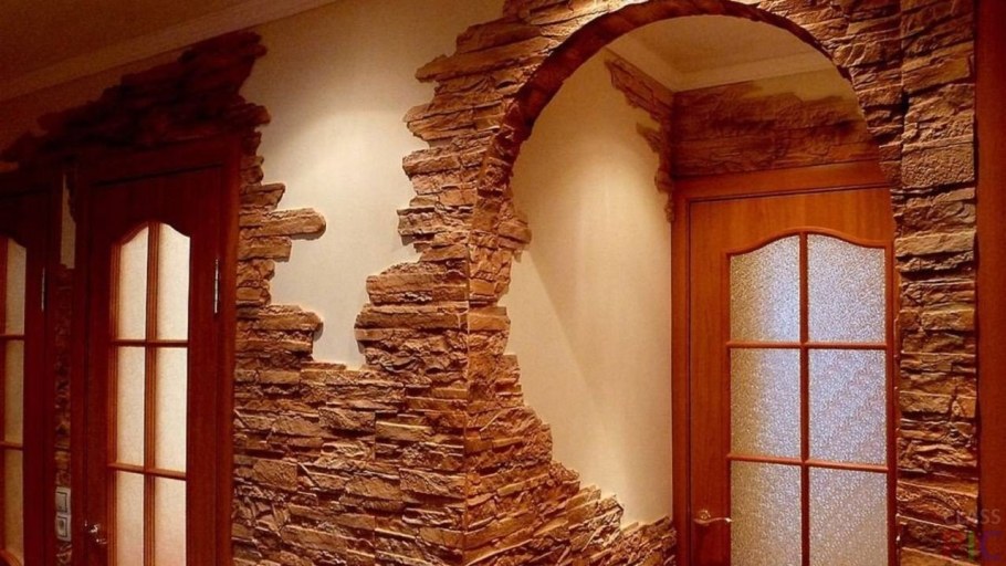 Отделка декоративным камнем