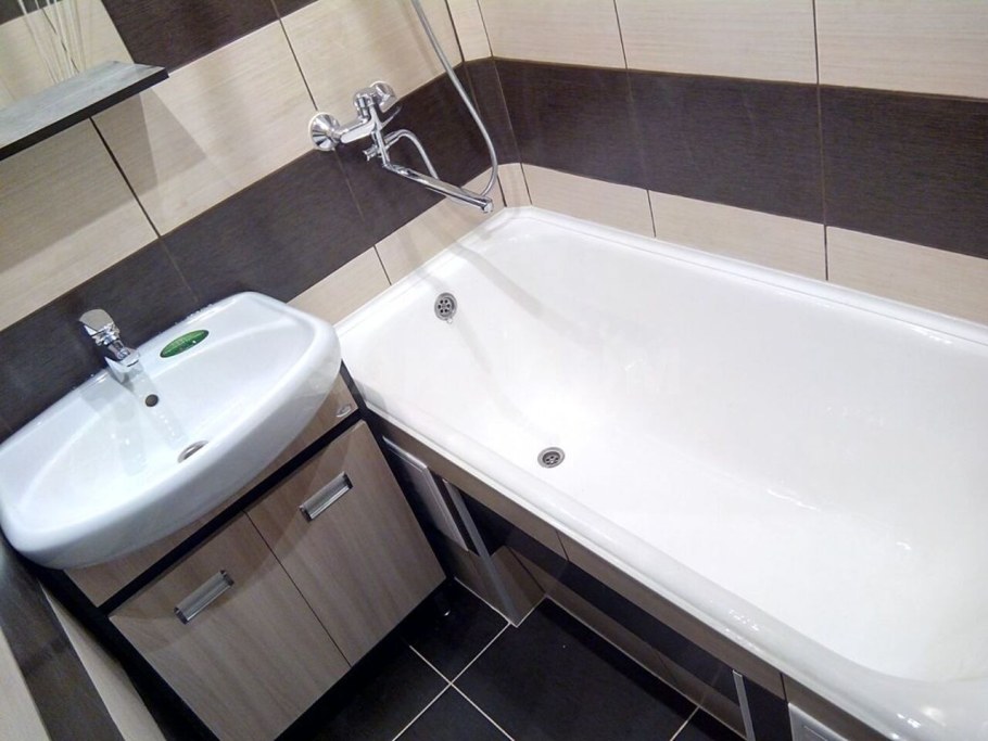 Ванная с туалетом в новостройке