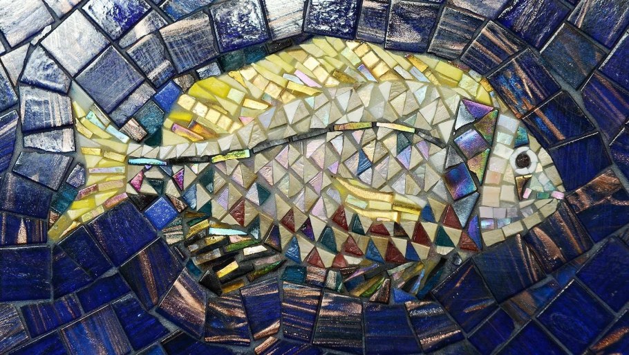 Мозаика смальта Павлин