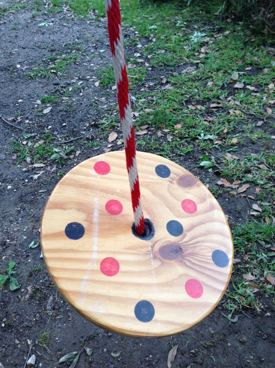 Диск тарзанка деревянная