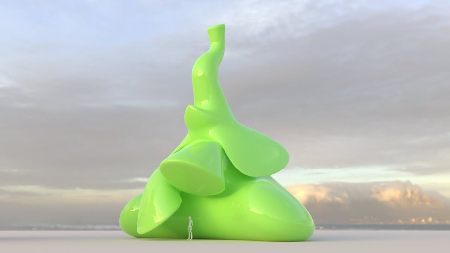 Зеленый Слоник Бернинг Мэн