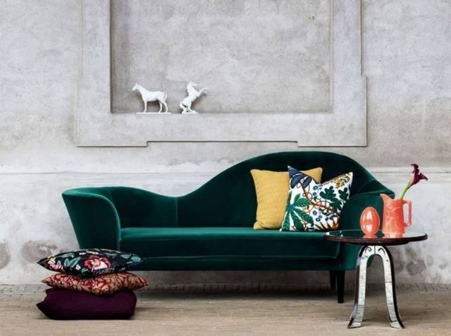 Диван Бартон изумрудном цвете