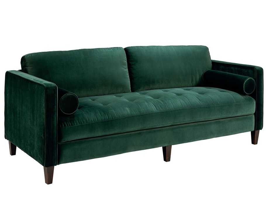 Изумрудный диван МИД сенчури