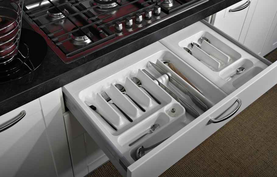 Лоток для столовых приборов 900-1000 мм, 860х540, серый, арт.5200120491