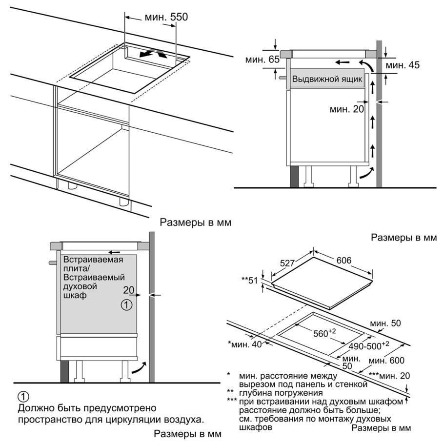 Газовая панель kitchenette